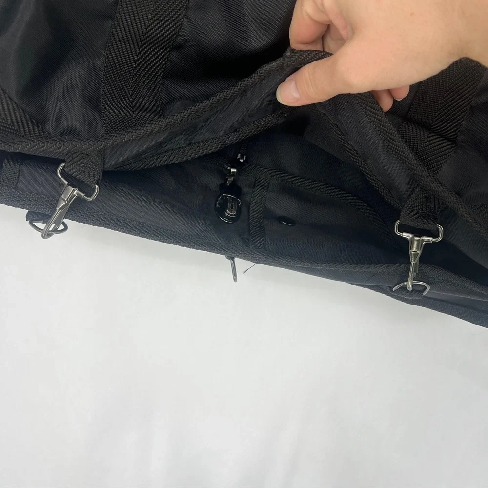 Pierre Cardin Black Travel Garment Bag duffle bag set